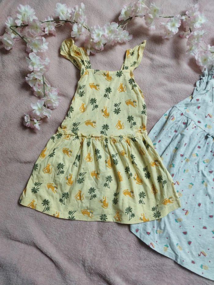 Lot de deux robes coton 3 ans - photo numéro 2