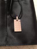 collier cordon plaque calvin klein