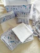 Vend kit bébé  en tissu coton et éponge