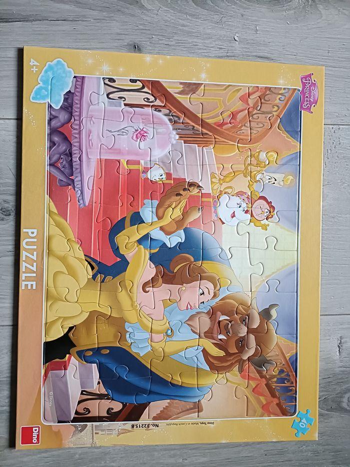 puzzle plat belle et la bête 40 pièces