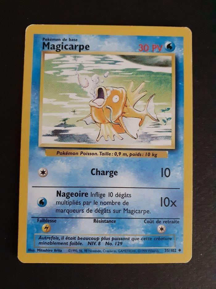 Carte pokémon magicarpe 35/102 set de base - photo numéro 1