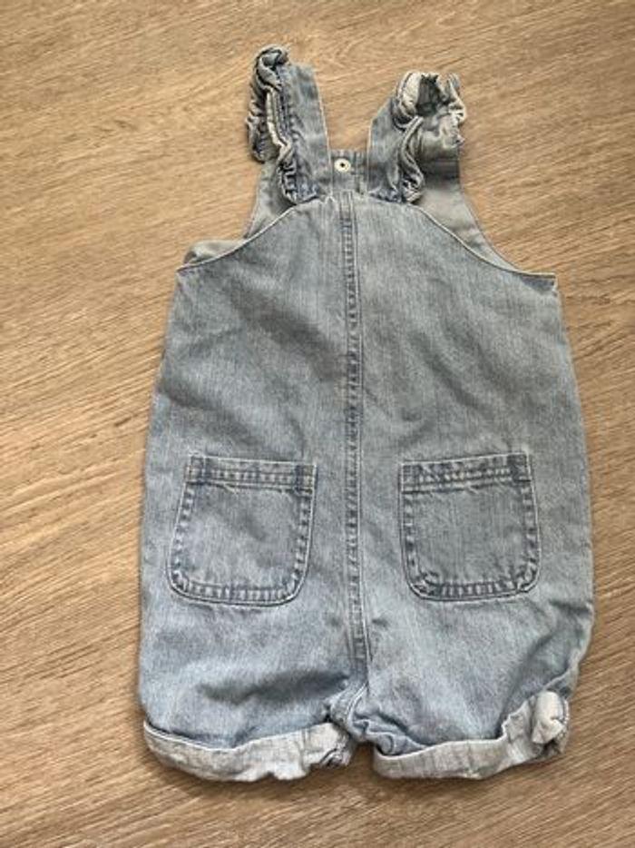 Combishort en jean « Minnie » taille 24 - photo numéro 3