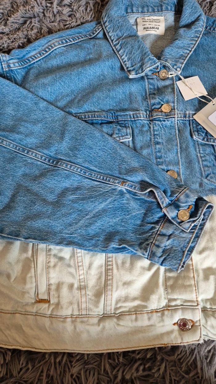 Veste en jean Pull & Bear effet dip dye - photo numéro 8