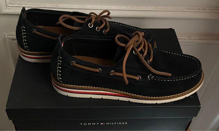 Chaussures bateau Tommy Hilfiger marine - photo numéro 2