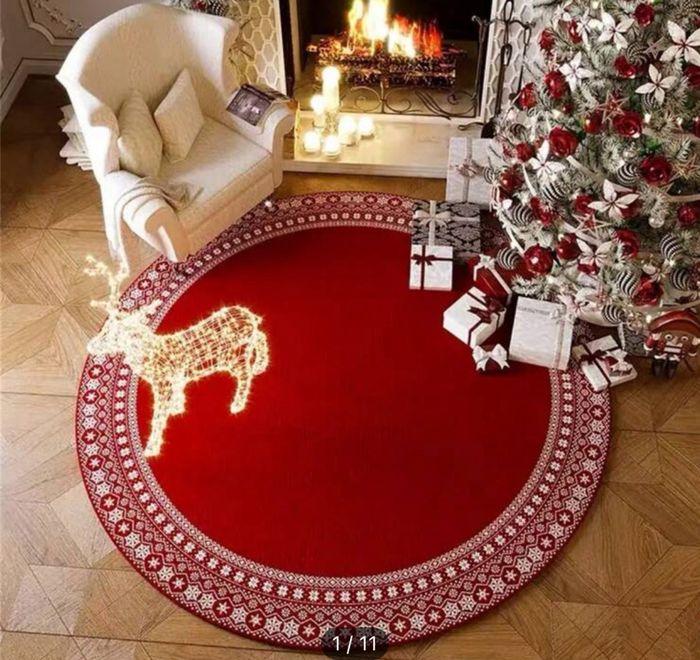 Tapis Noël rond