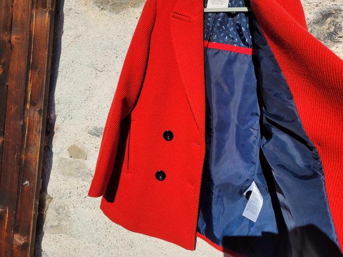 Superbe manteau caban rouge Esprit 40% laine, taille S - photo numéro 6