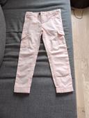 Pantalon fille rose clair type cargo, de marque Galeries Lafayette taille 5 ans