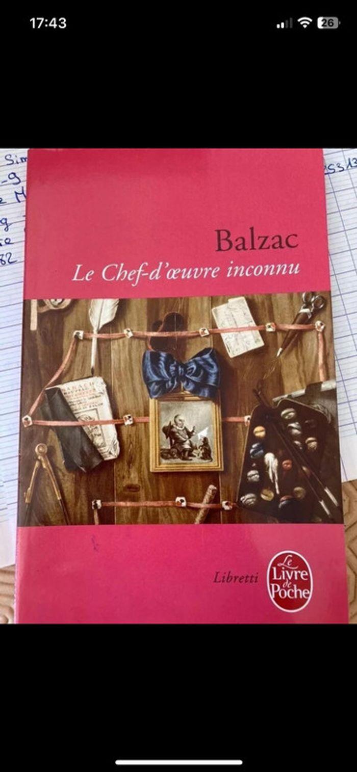 livre le chef d'oeuvre inconnu - photo numéro 1