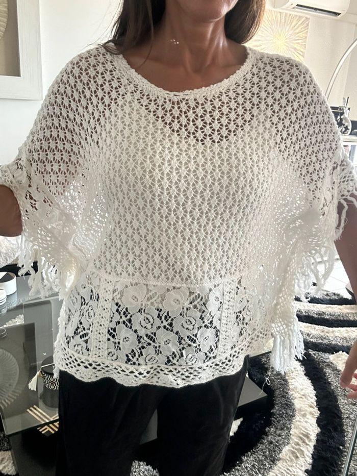 Poncho façon crochet Morgan - photo numéro 5