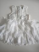 Robe blanche Kiabi 6mois mise une fois