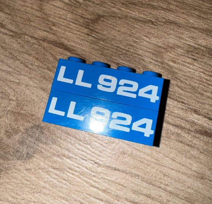 Lot de 2 Pièces Lego 3010p924 - Blue - photo numéro 1