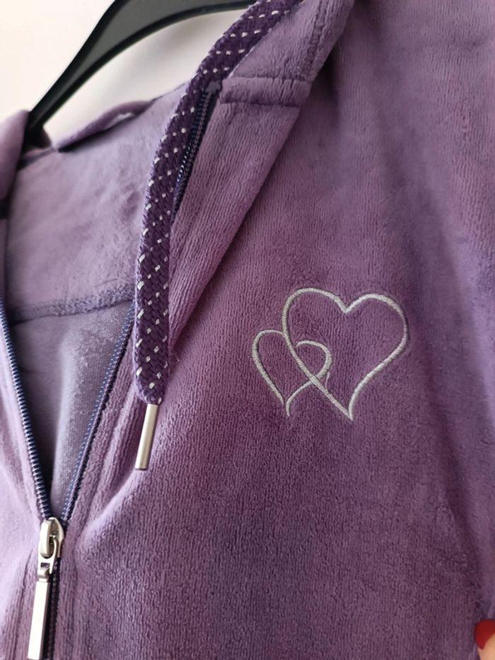 Gilet mauve velours taille 40 - photo numéro 3