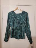 blouse ikks vert foncé taille 40