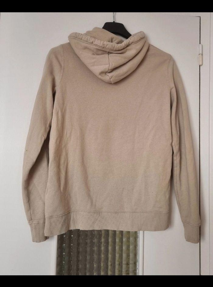 pull sweat à capuche beige hollister taille 36 S - photo numéro 1