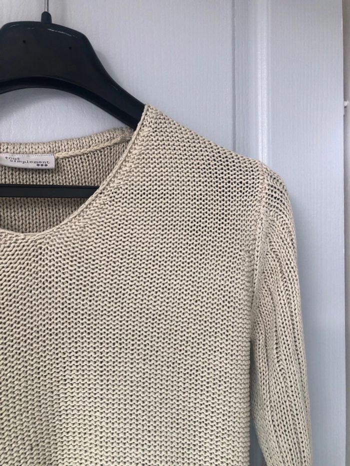 Pull beige tout simplement taille 38/40 - photo numéro 2