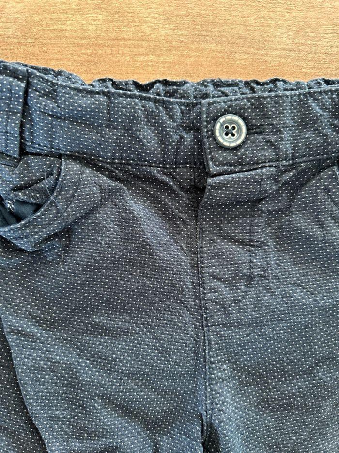 Short bleu marine à pois - photo numéro 2