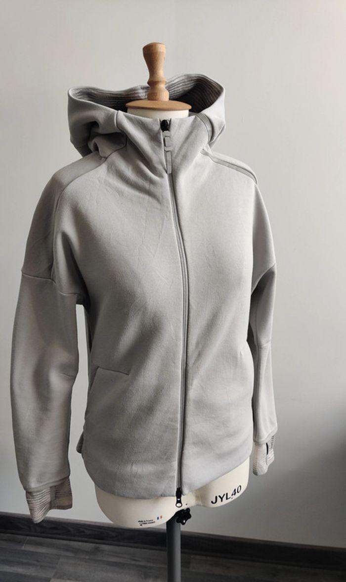 Sweat hoodie à capuche zippé Adidas - photo numéro 1