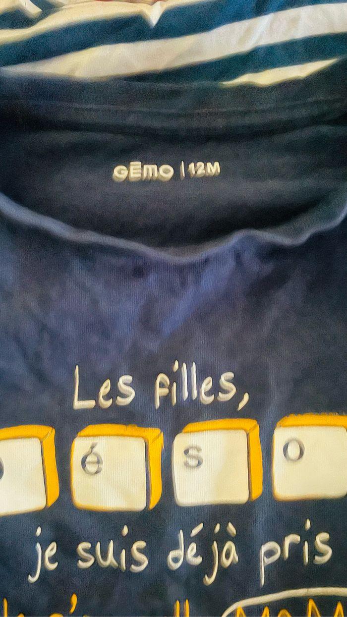 Lot tee shirt 12 mois - photo numéro 2