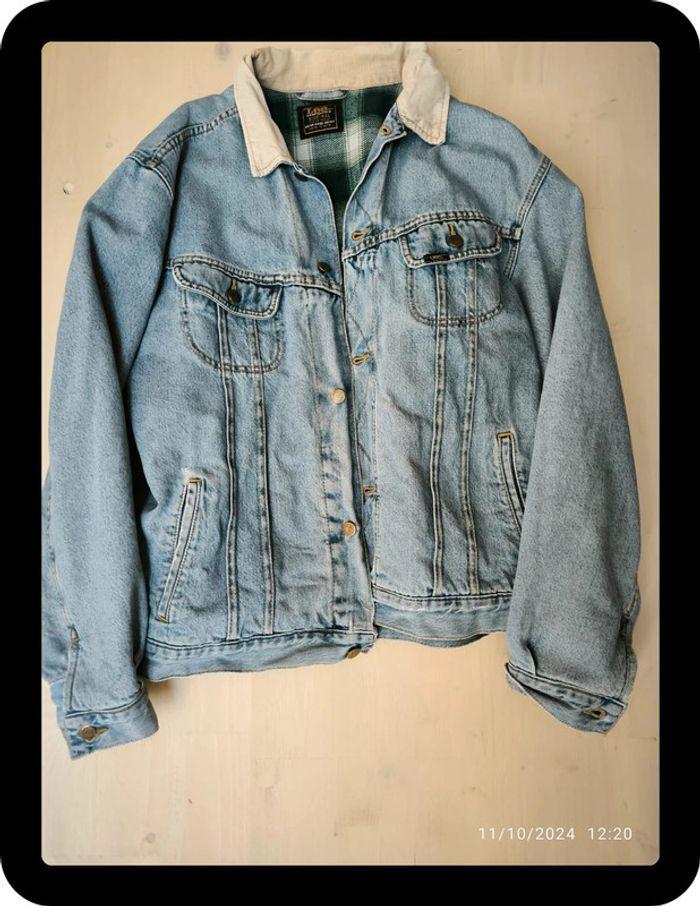 Superbe Veste en jean doublé vintage Lee taille xxl - photo numéro 1