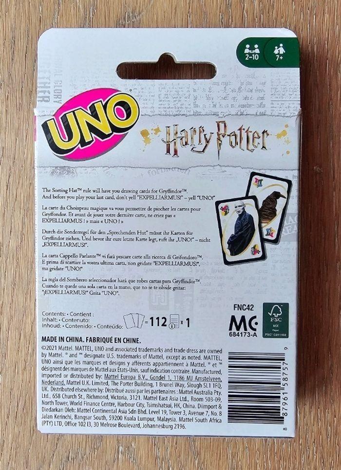 Jeu Uno Harry Potter - Neuf & scellé - photo numéro 3