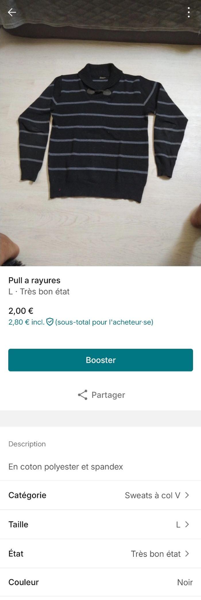 Pull a rayures