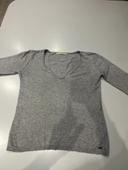 Pull col V ikks gris