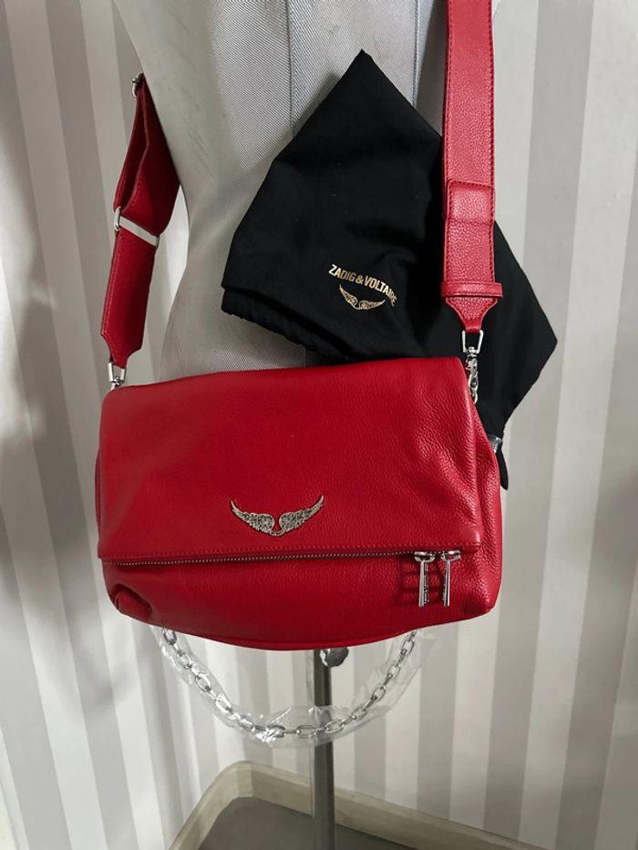 Sac Rocky Zadig et Voltaire cuir rouge - photo numéro 2