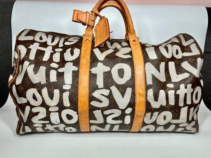 Louis Vuitton Vintage Édition Limitée Graffiti Keepall 50 - photo numéro 1