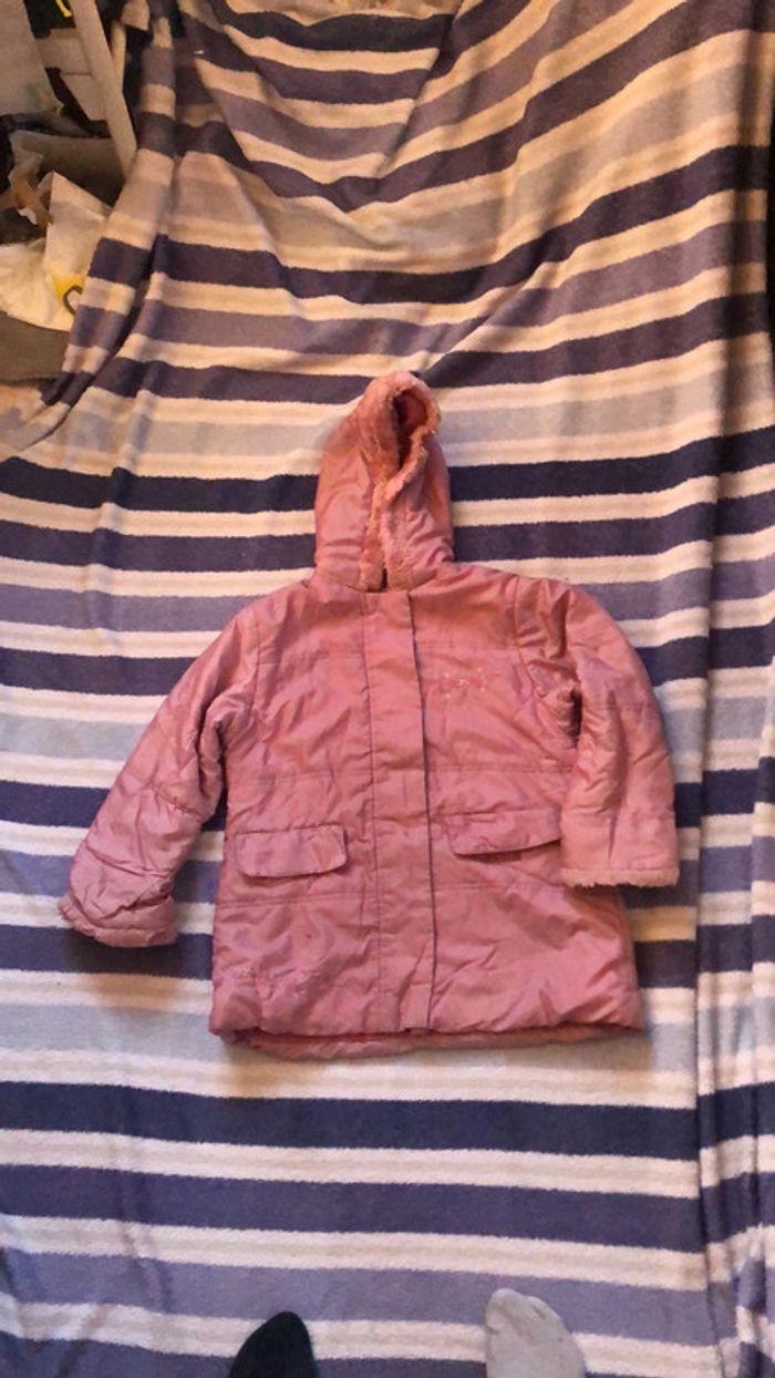 Anorak /manteau chaud 4 ans rose - photo numéro 1