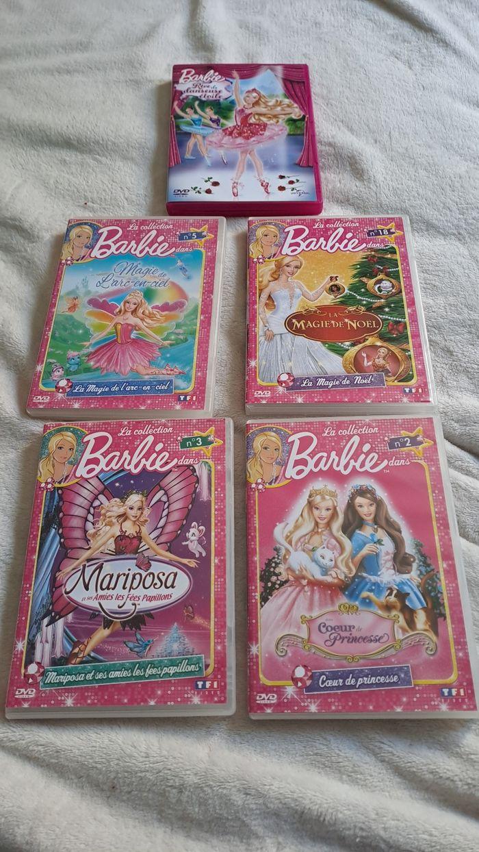 Lot 5 dvd barbie - photo numéro 1