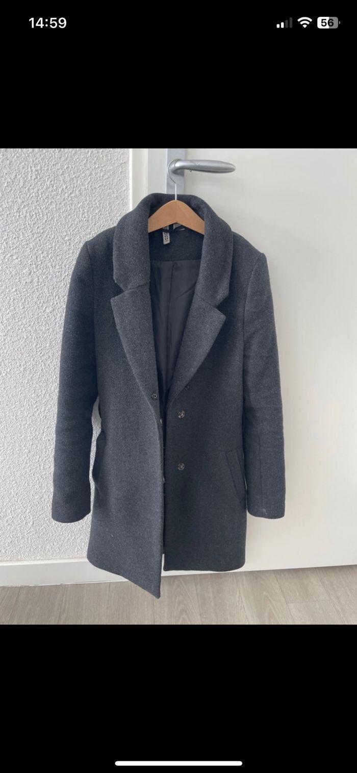 Manteau long gris XXS de chez h&m - photo numéro 3