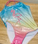 Maillot de bain dégradé arc-en-ciel une pièce