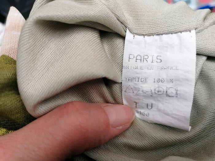 Robe été sans bretelle dos nu fluide verte et beige - photo numéro 12