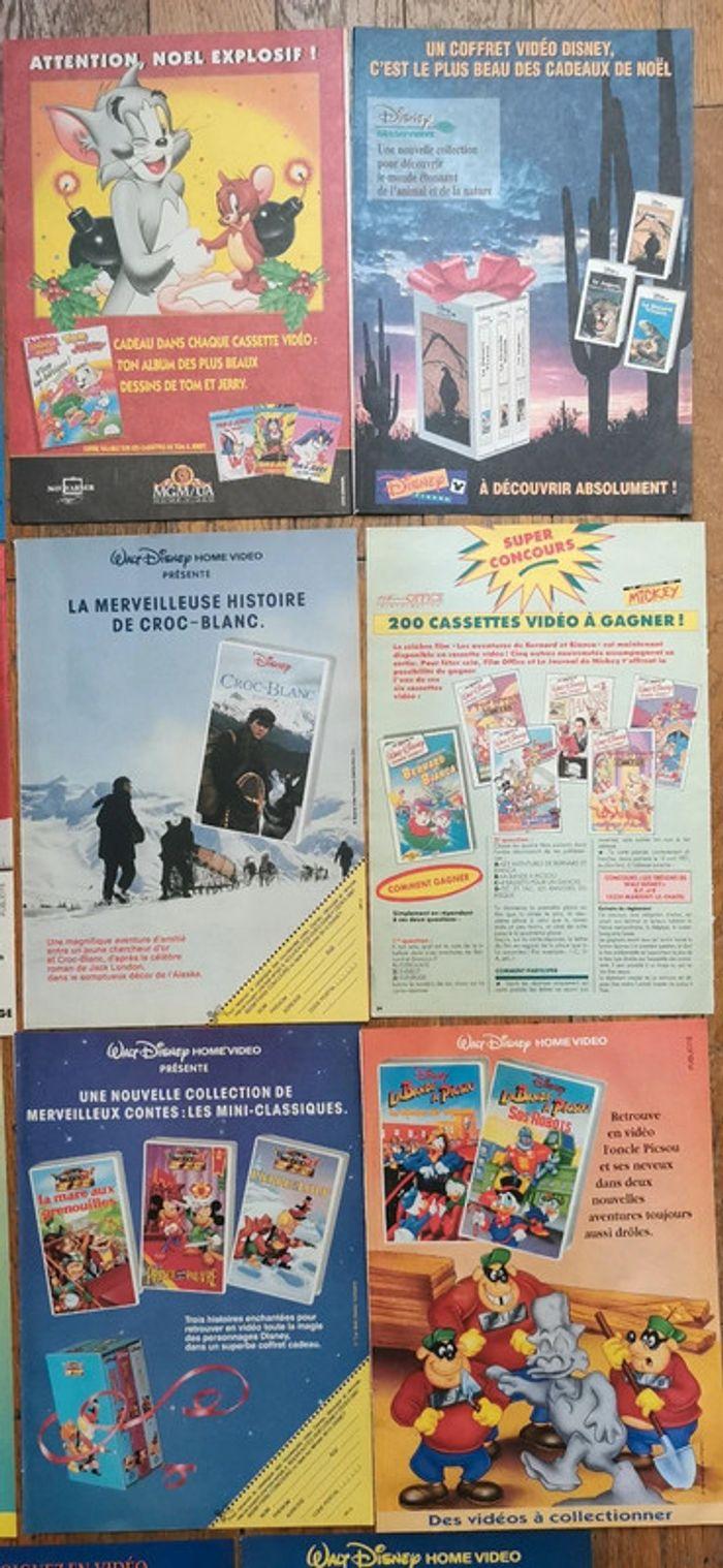 Lot 17 anciennes publicités cassettes vhs disney - photo numéro 3