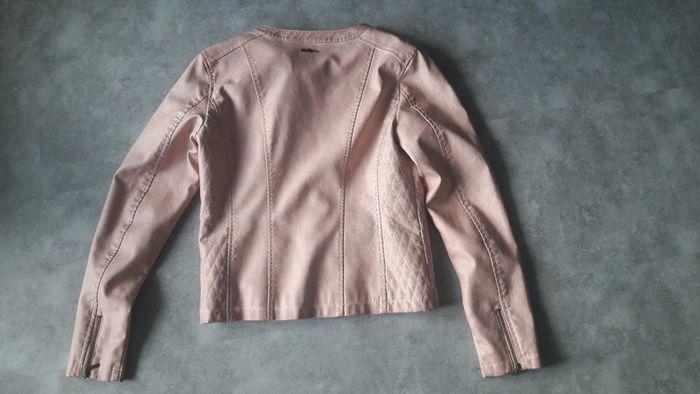 Veste simili cuir rose pâle - photo numéro 2