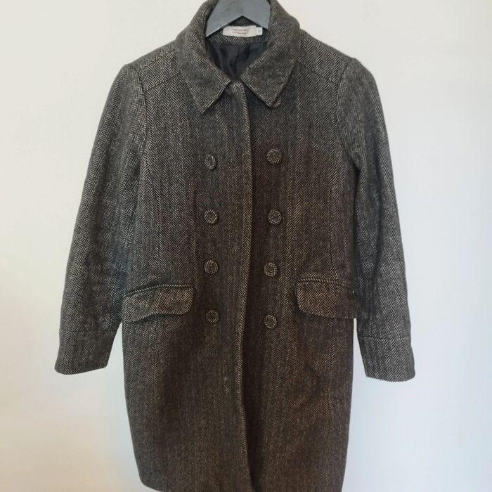 Comptoir Des Cotonniers Manteau long en laine Gris anthracite - photo numéro 1