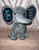 Éléphant peluche personnalisée