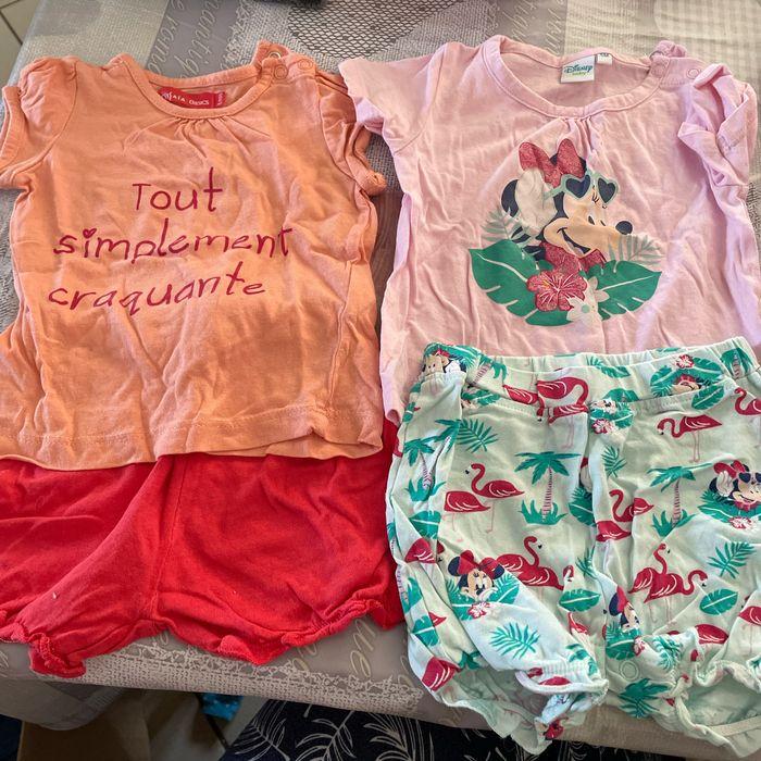 Lot de 2 pyjamas short et manche courte