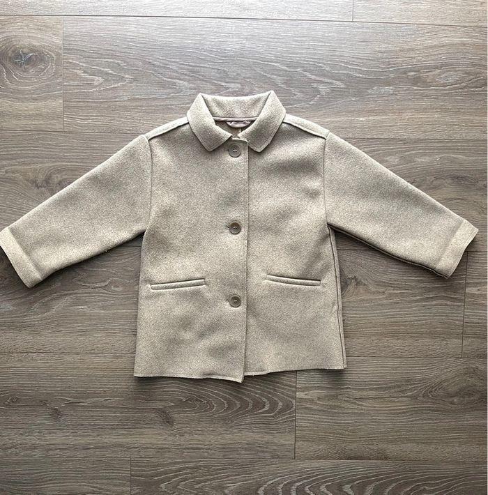 Manteau Zara fille marron taille 18/24 mois - photo numéro 2