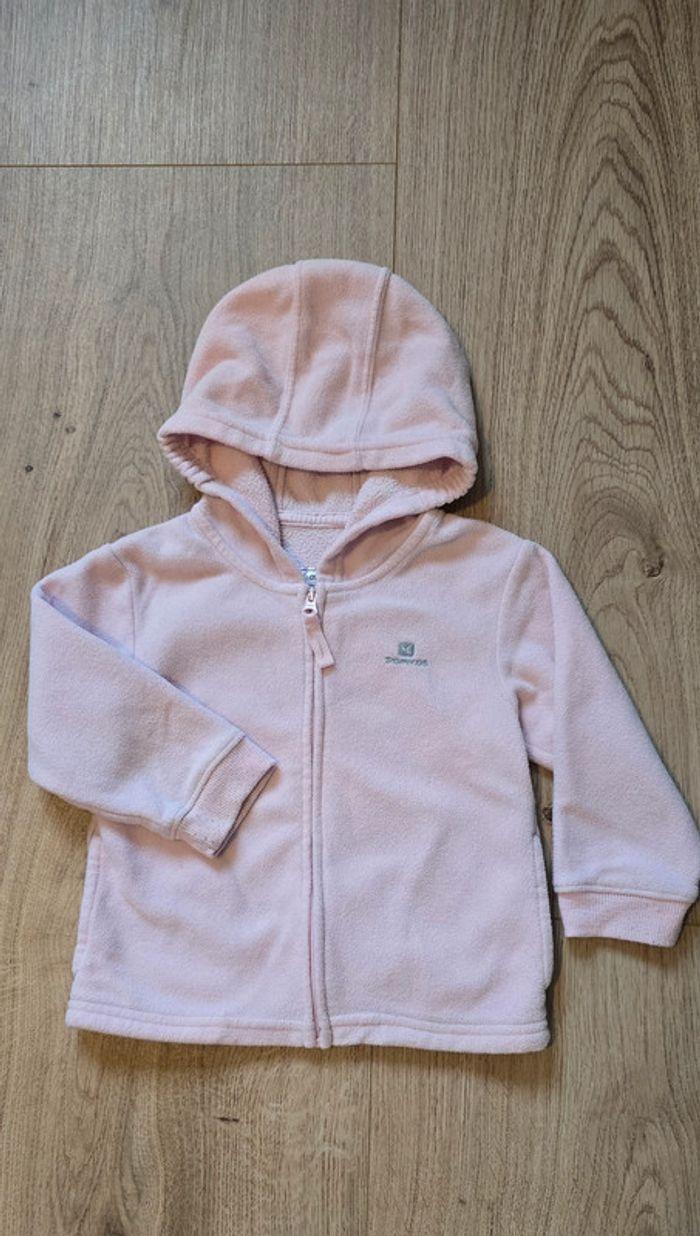 Veste Polaire rose Domyos 2ans - photo numéro 1