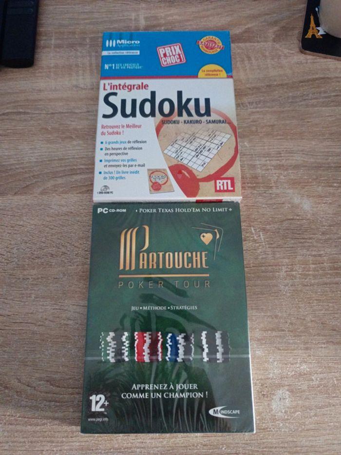 Lot de 2 Jeu PC Sudoku / Poker - photo numéro 1