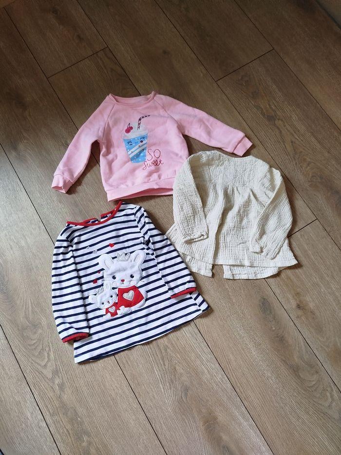 Lot vêtements bébé fille 18 mois hiver - 24 articles - photo numéro 7