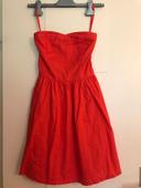 Robe bustier rouge