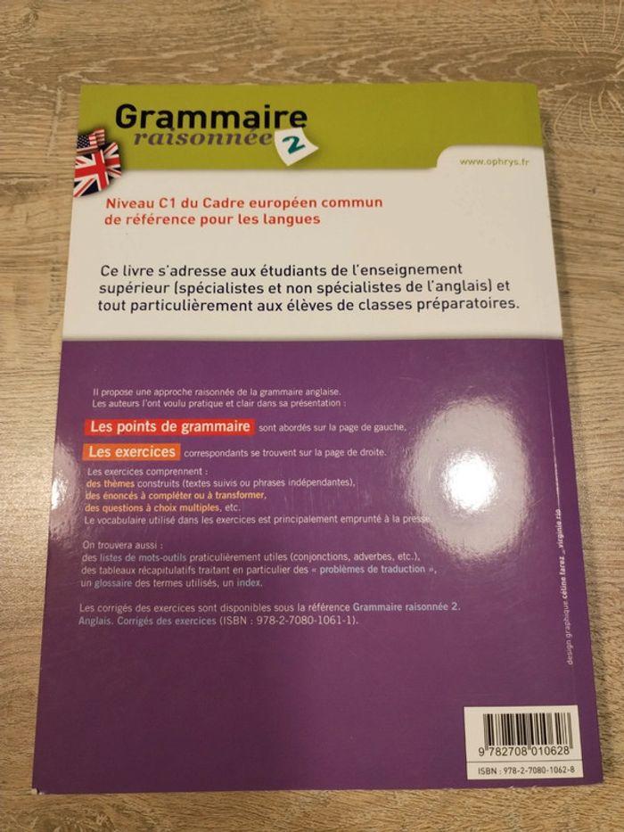 Livre Grammaire raisonnée 2 Anglais - photo numéro 2