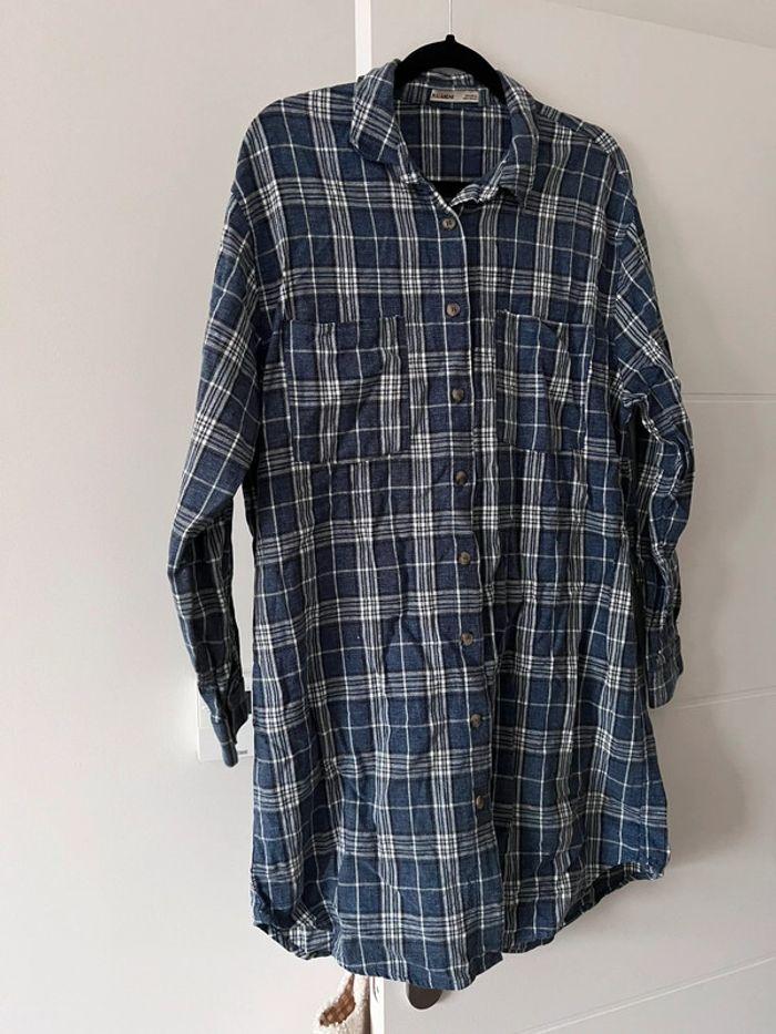 Robe chemise à carreaux Pull&Bear taille M - photo numéro 2