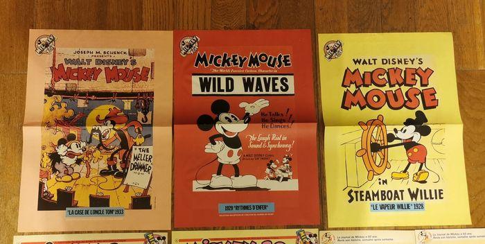 Lot anciens posters + articles anniversaire journal de mickey - photo numéro 2