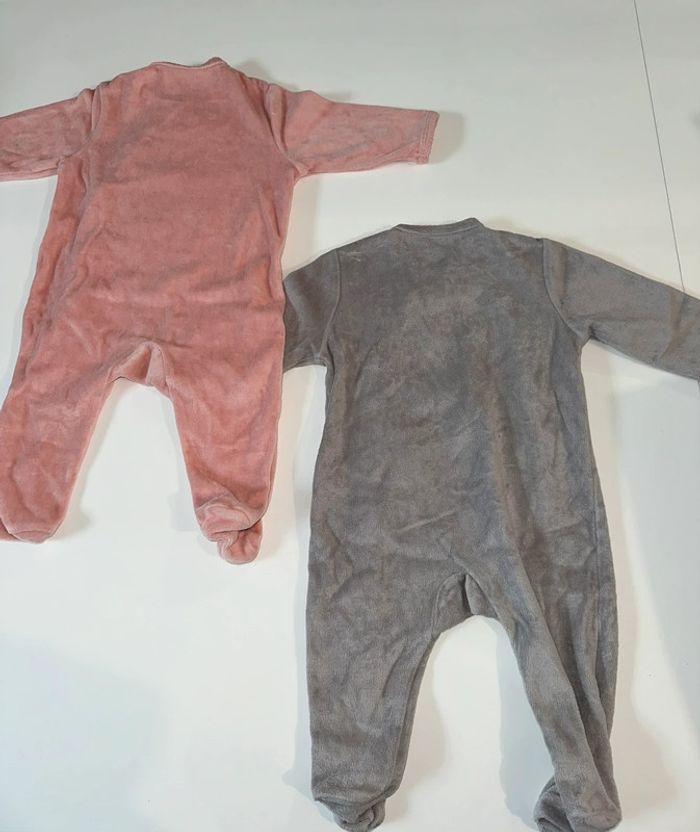 Lot de 2 pyjama bébé fille 6 mois - photo numéro 2