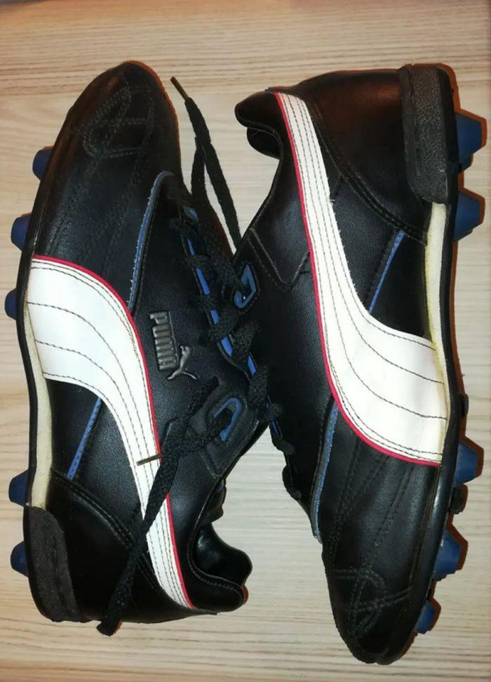 Chaussures de football de collection Puma vintage en cuir / UK 7.5 / point 41 (1991) - photo numéro 1