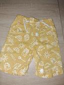 Short jaune avec motif