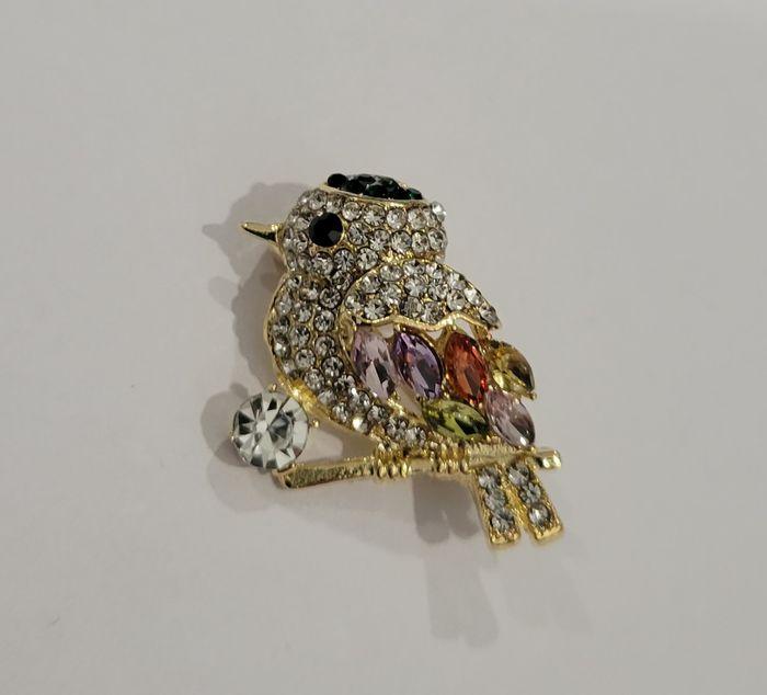 BROCHE COLIBRI OISEAU STRASS  ! NEUF ! - photo numéro 3